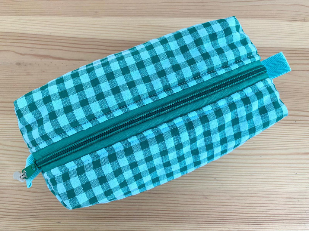 Neceser rectangular Seersucker verde