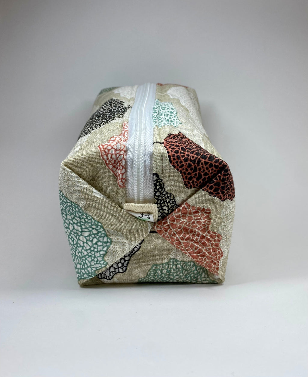 Neceser rectangular estampado natural