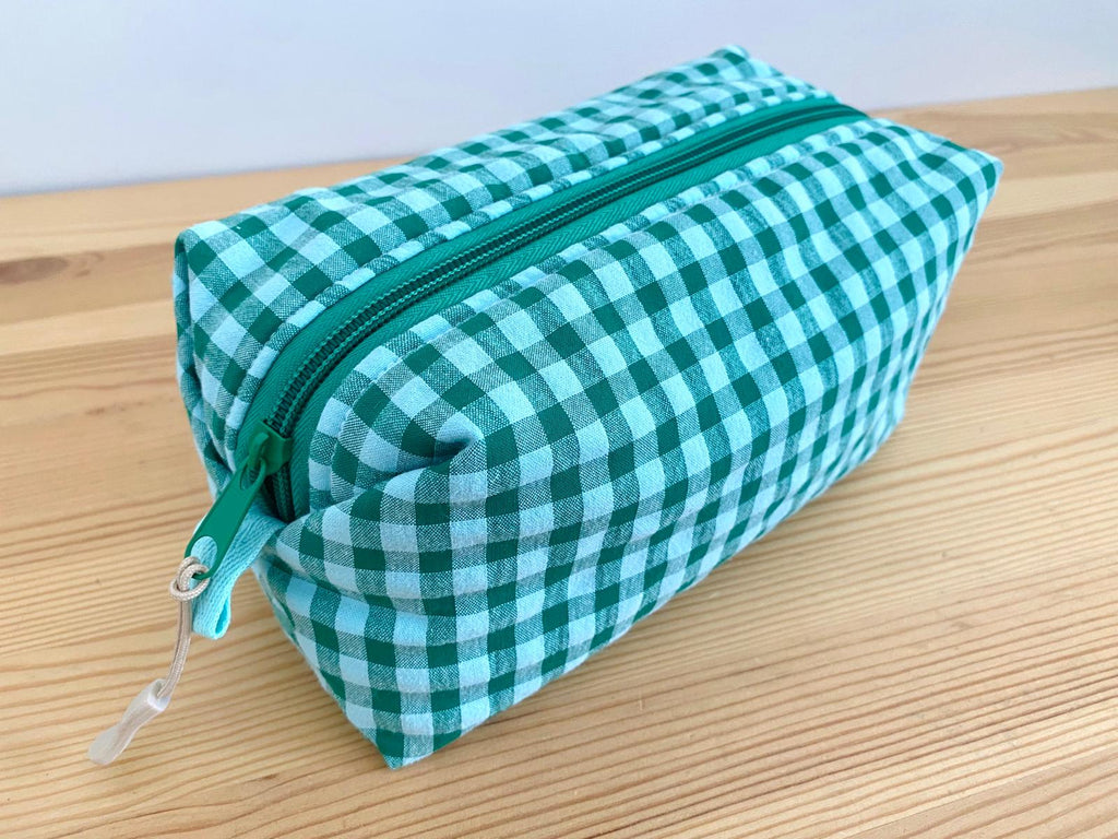 Neceser rectangular Seersucker verde