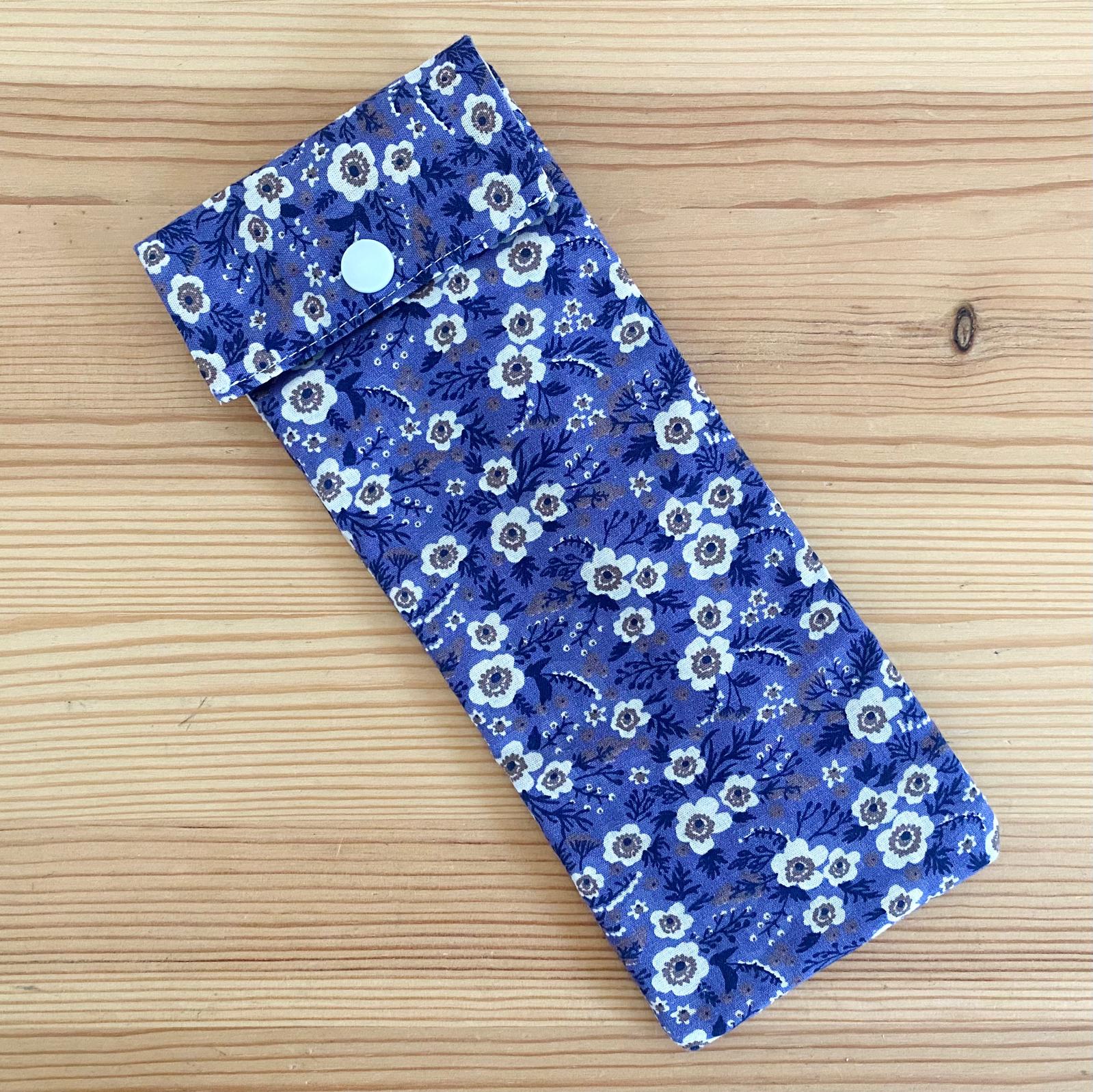 Funda para cepillo de dientes flores malva