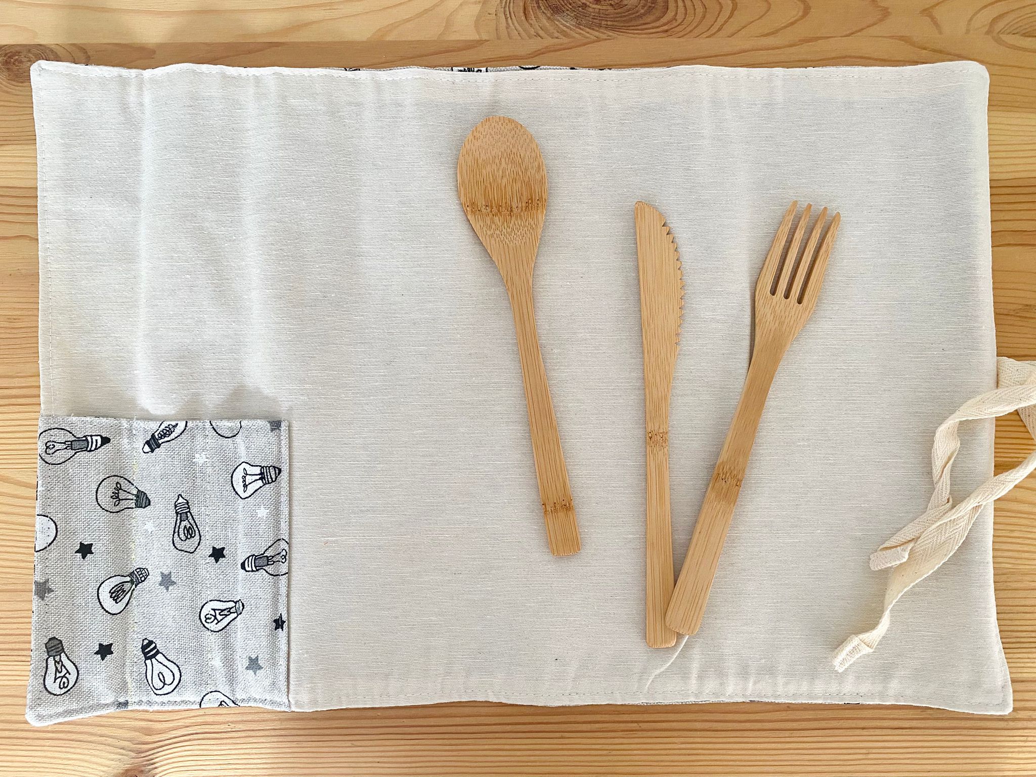 Set de mantel con cubiertos estampado Ideas