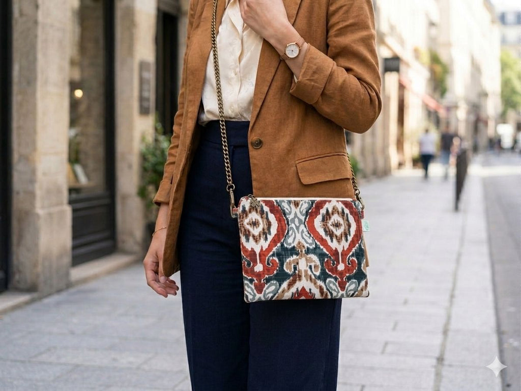 Bandolera plana Ikat